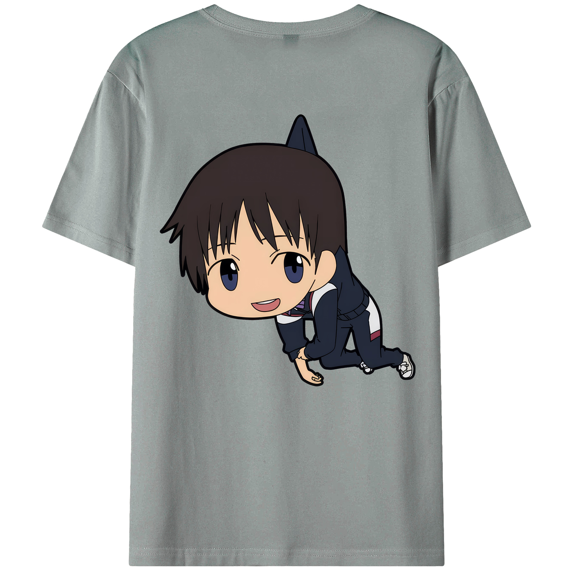 （画像用） EVA 新世紀エヴァンゲリオン 綿100％ メンズ半袖Tシャツ（バックプリント） 通気性